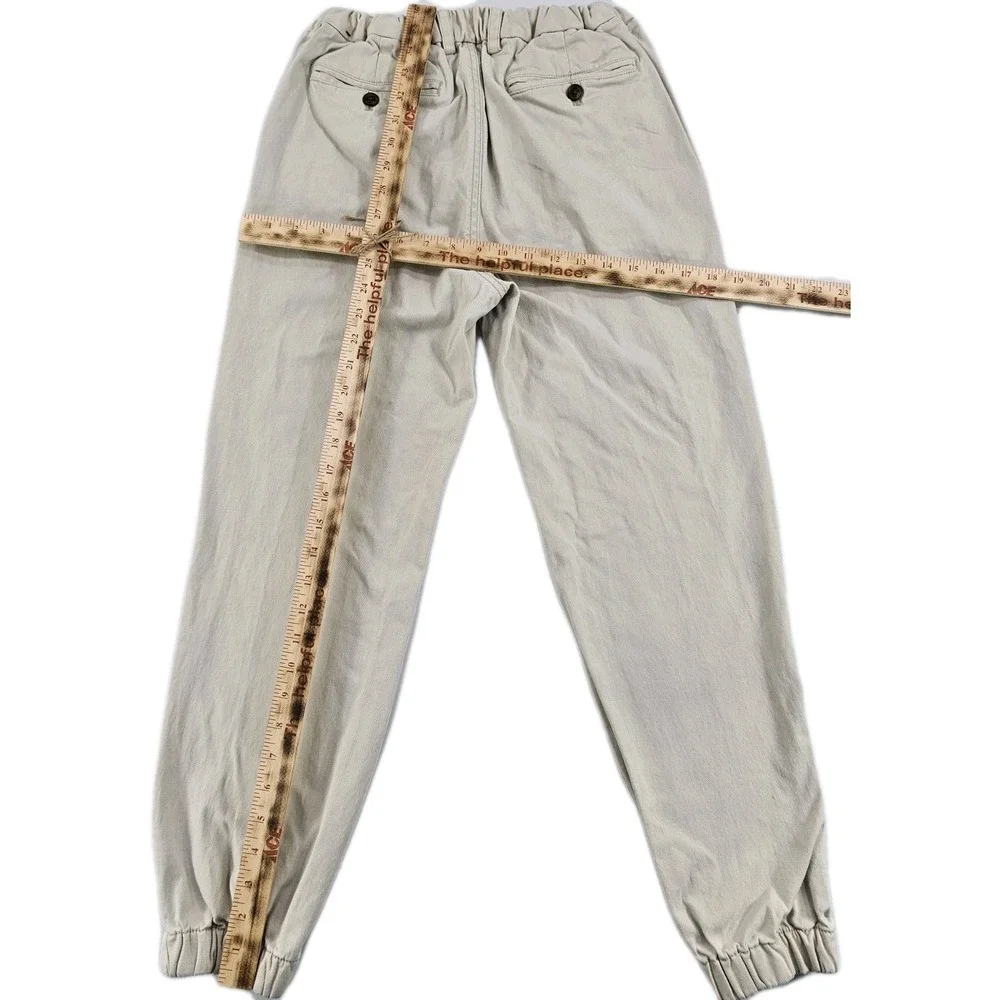 Brooks Brothers Jogger Chino Elastic Waist Drawstring Mens 30x30 beige Pant